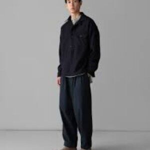 Men's Lightweight Shirt Jacket in Black - Casual Layering